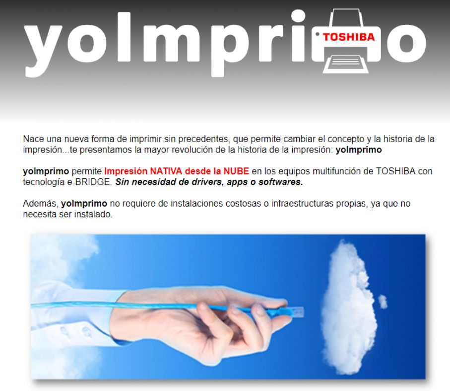 yoImprimo : La impresión sencilla, sin drivers, ni apps, ni software.