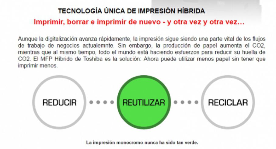 El primer sistema de impresión multifunción del mundo con función de borrado